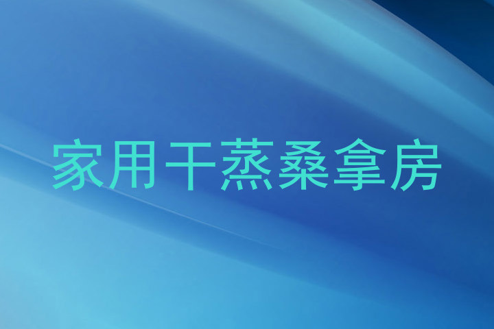家用干蒸桑拿房