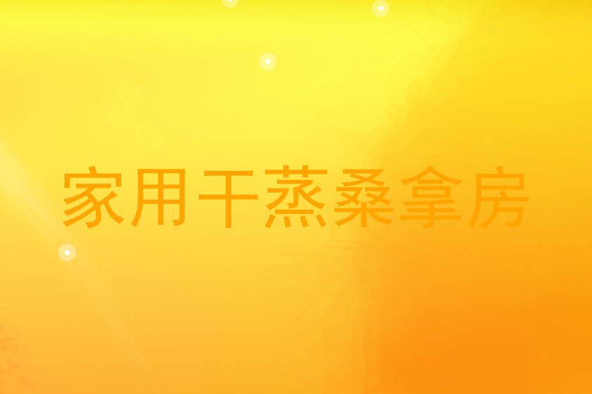 家用干蒸桑拿房