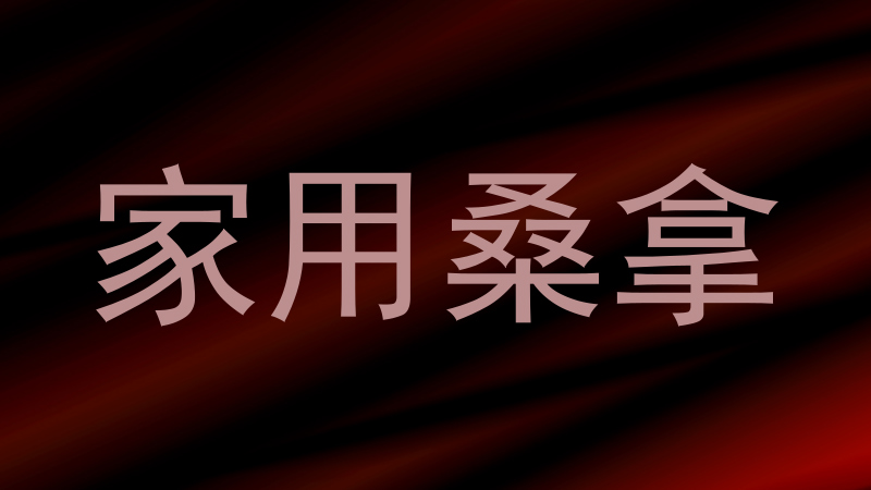 家用桑拿