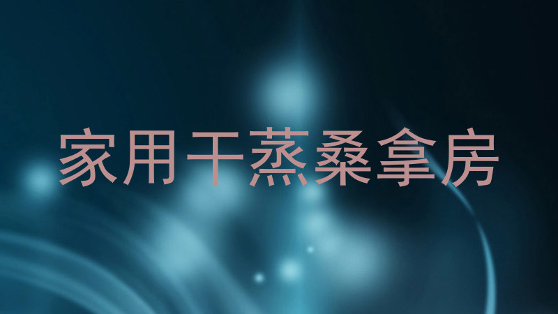 家用干蒸桑拿房