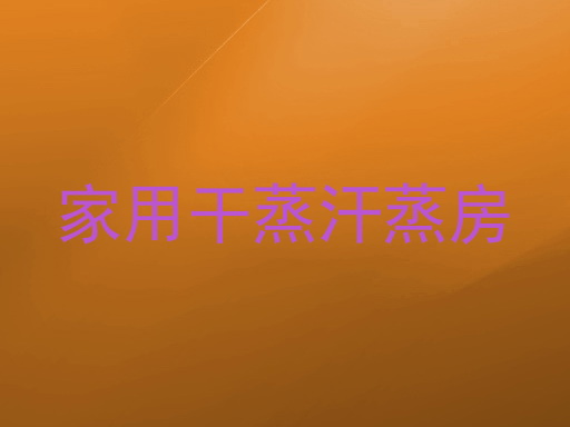 家用干蒸汗蒸房