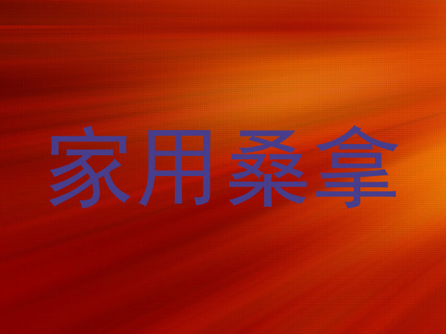 家用桑拿