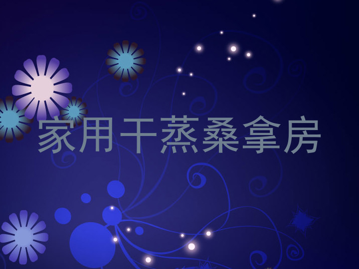 家用干蒸桑拿房