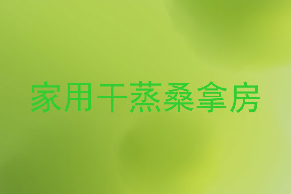 家用干蒸桑拿房