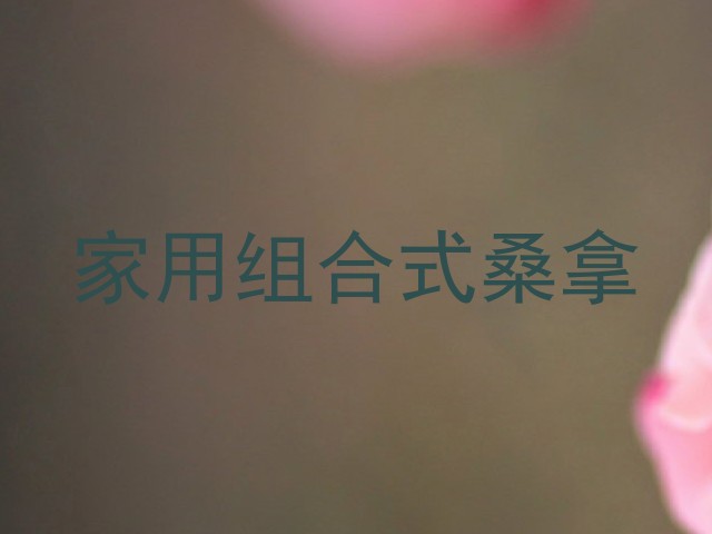 家用组合式桑拿
