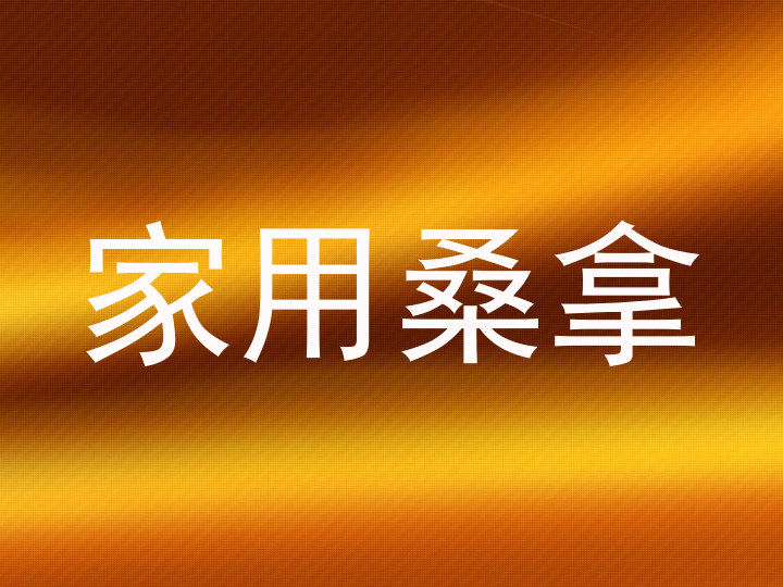 家用桑拿