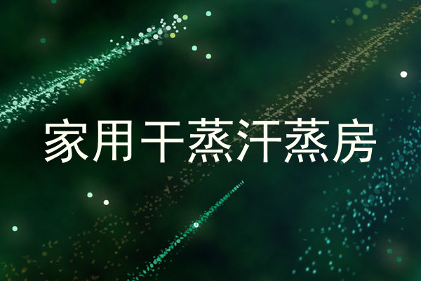 家用干蒸汗蒸房