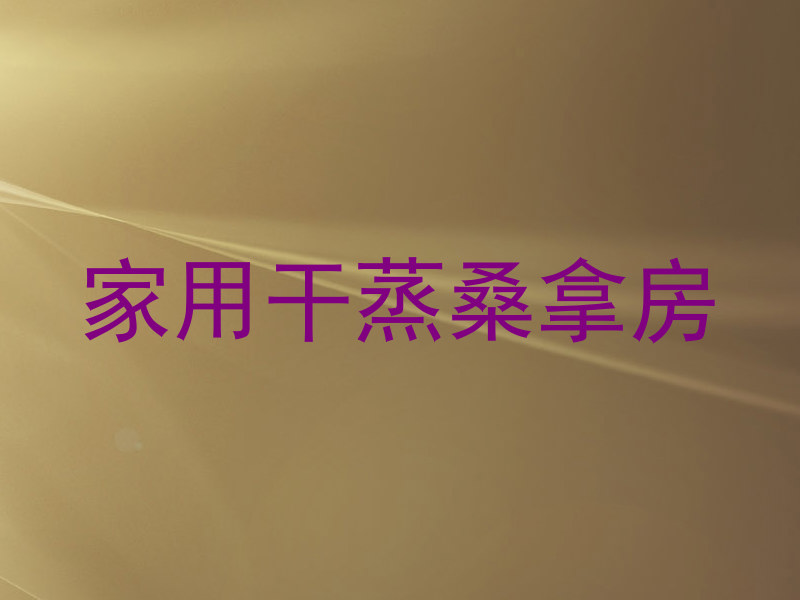 家用干蒸桑拿房