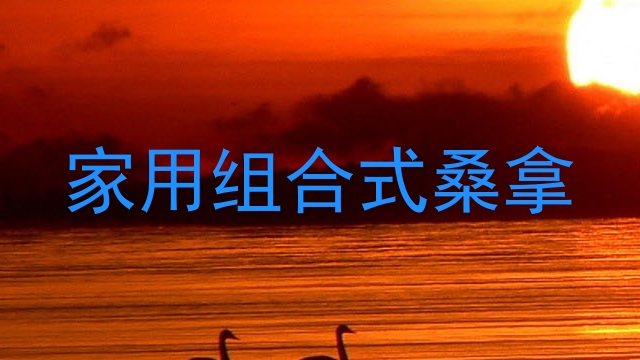 家用组合式桑拿
