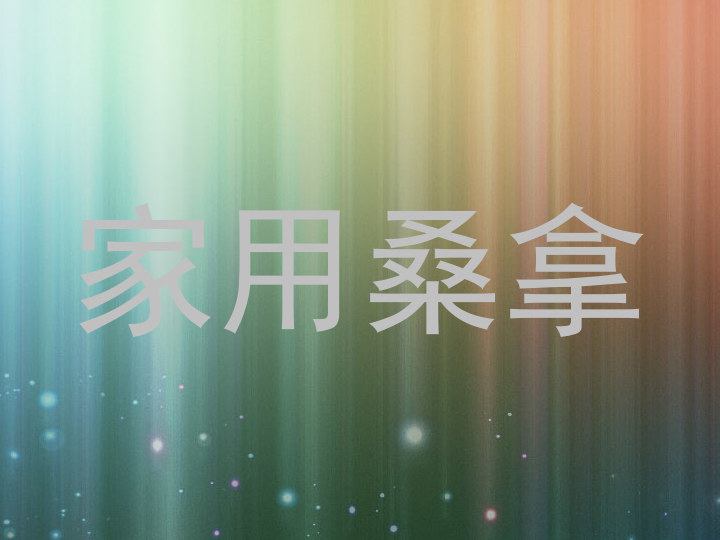 家用桑拿