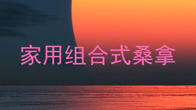 家用组合式桑拿