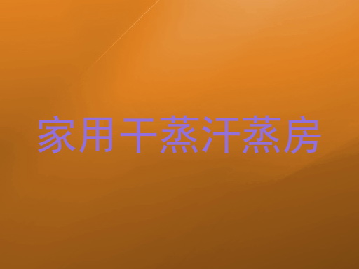家用干蒸汗蒸房