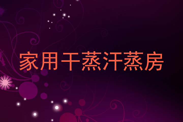 家用干蒸汗蒸房