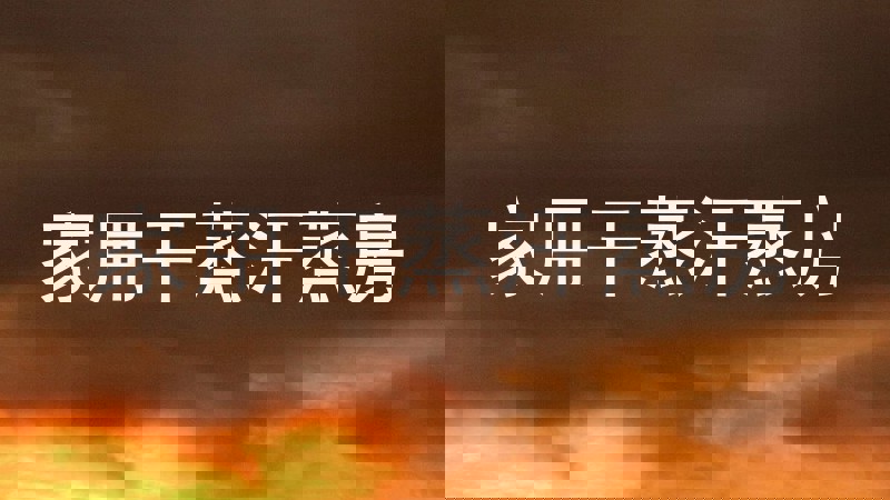 家用干蒸汗蒸房