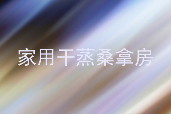 家用干蒸桑拿房