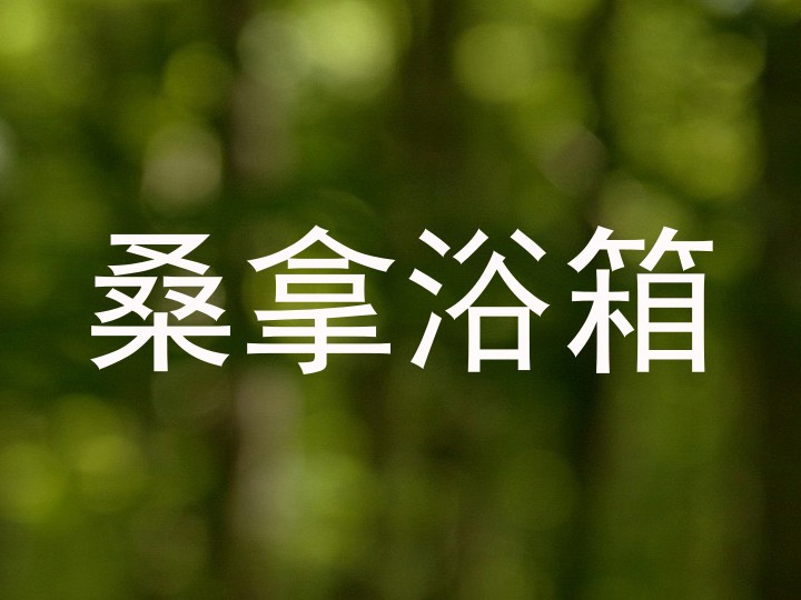 桑拿浴箱