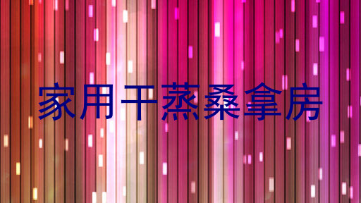 家用干蒸桑拿房