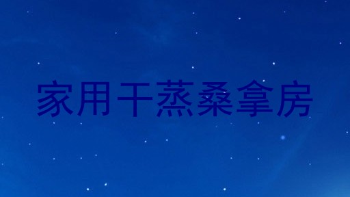 家用干蒸桑拿房