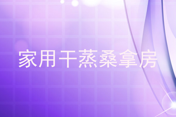 家用干蒸桑拿房