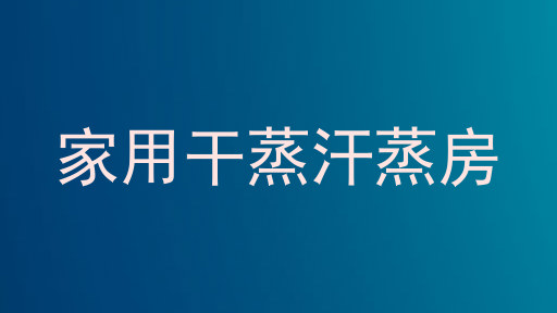 家用干蒸汗蒸房