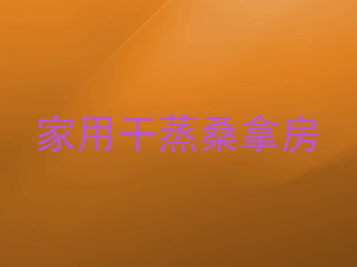 家用干蒸桑拿房
