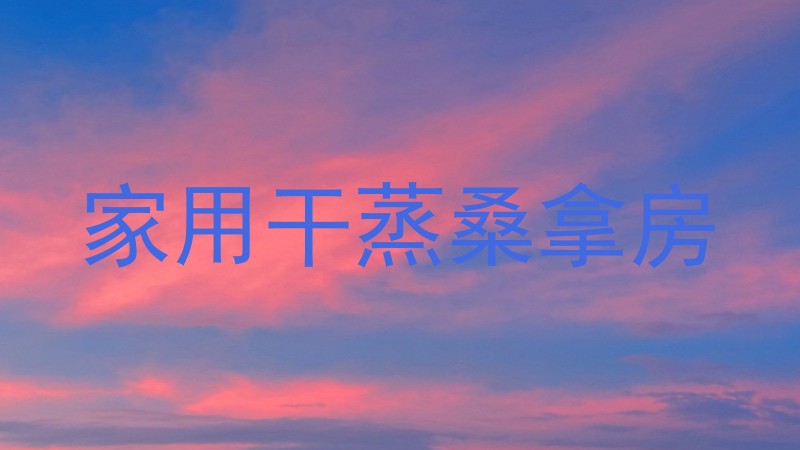 家用干蒸桑拿房