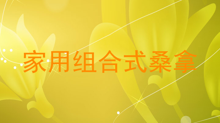 家用组合式桑拿