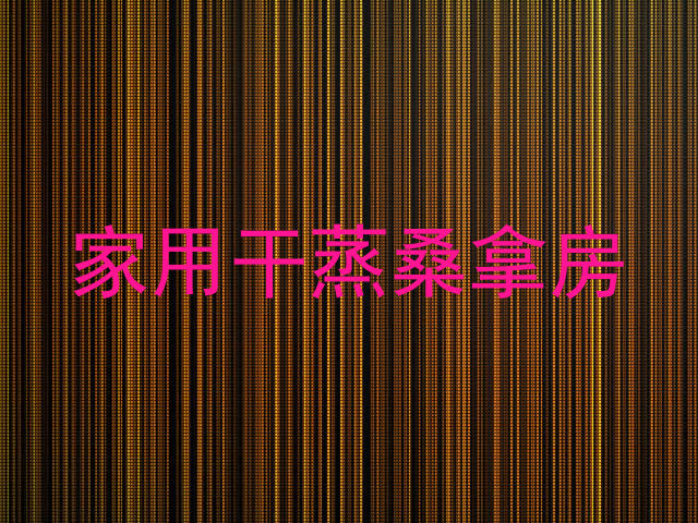 家用干蒸桑拿房