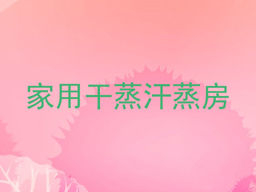 家用干蒸汗蒸房