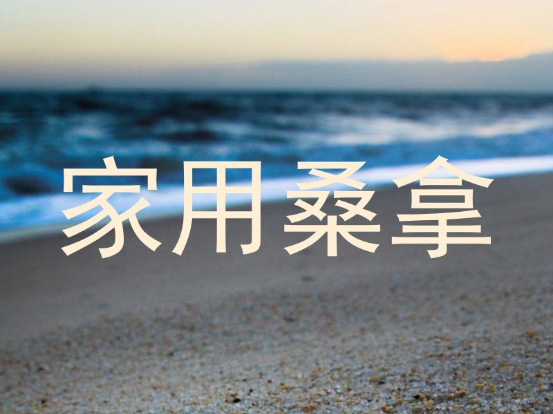 家用桑拿