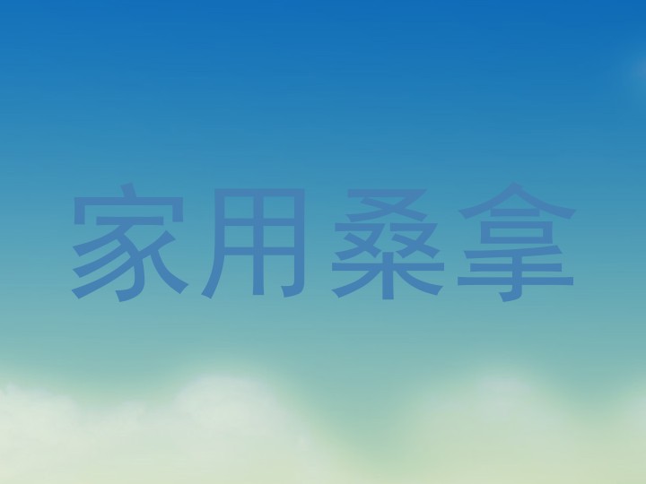 家用桑拿