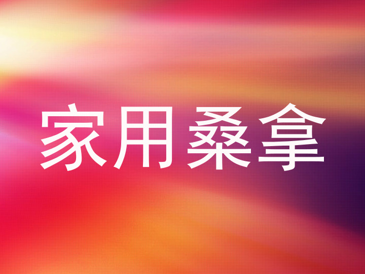 家用桑拿