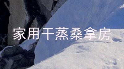 家用干蒸桑拿房