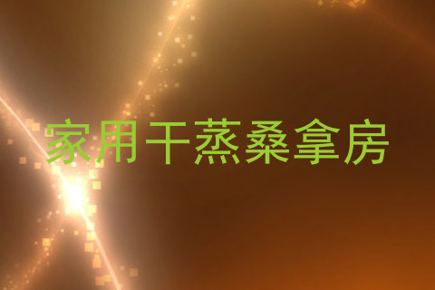 家用干蒸桑拿房