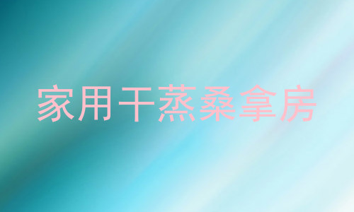 家用干蒸桑拿房