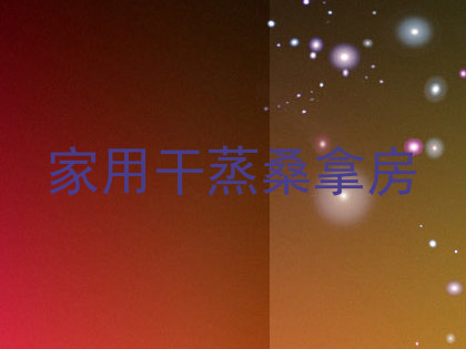 家用干蒸桑拿房