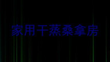 家用干蒸桑拿房