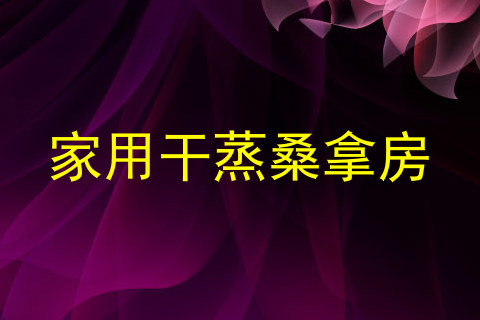 家用干蒸桑拿房