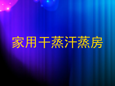 家用干蒸汗蒸房