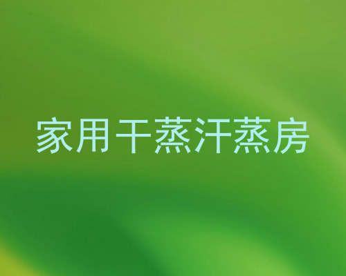 家用干蒸汗蒸房
