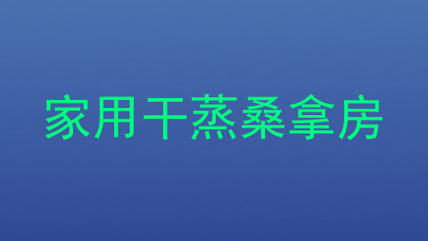 家用干蒸桑拿房