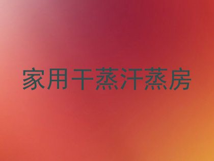 家用干蒸汗蒸房