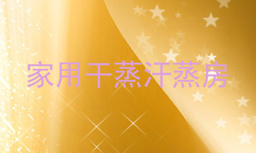 家用干蒸汗蒸房