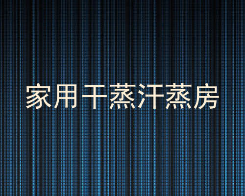 家用干蒸汗蒸房