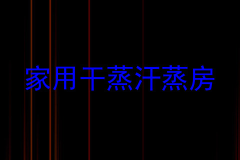 家用干蒸汗蒸房