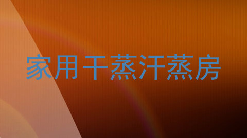 家用干蒸汗蒸房