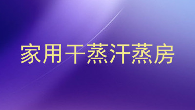 家用干蒸汗蒸房