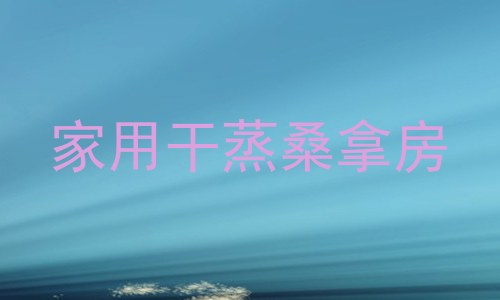 家用干蒸桑拿房
