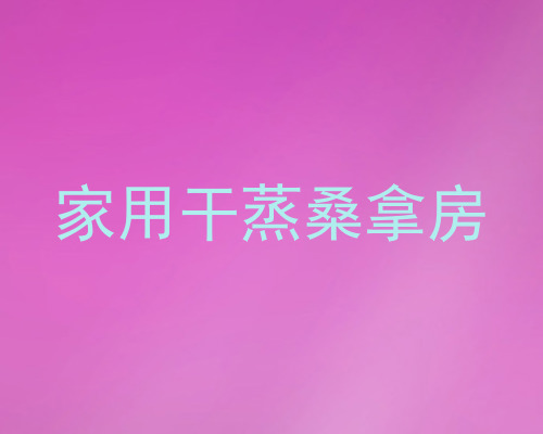 家用干蒸桑拿房