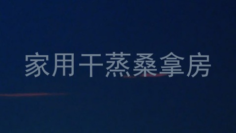 家用干蒸桑拿房